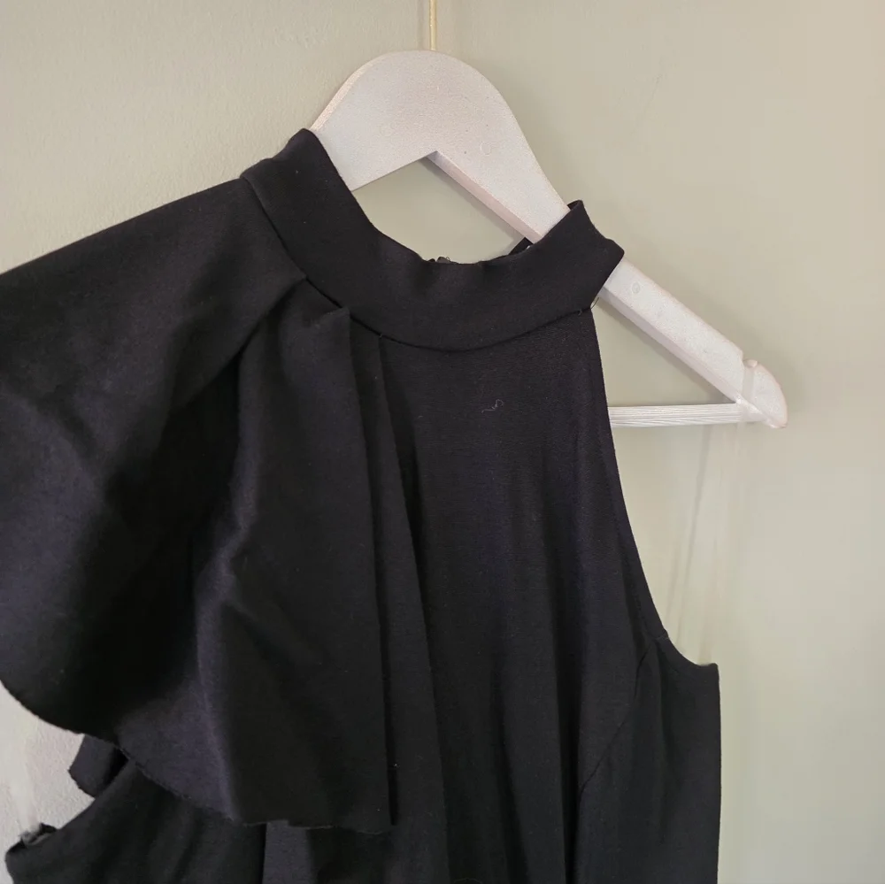 Lulus L Modern Feminine Classic Formal Wedding Guest Cocktail One Shoulder Dress - Picture 7 of 14
